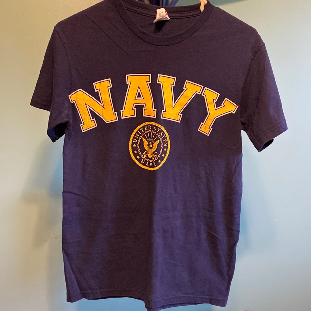 Delta Pro Weight Small Navy Tee EUC